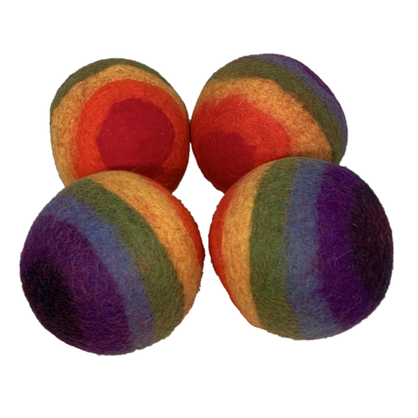 Papoose Toys Rainbow Ball 12.5cm/4pc Large