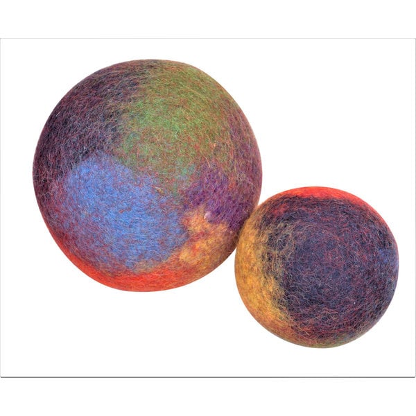 Papoose Toys Rainbow Balls Marbled/2pc