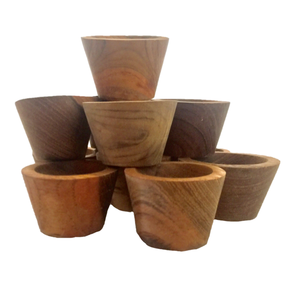 Papoose Toys Small Bowls Natural/12pc