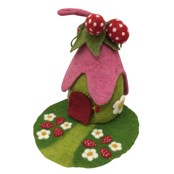 Papoose Toys Strawberry House + Mat