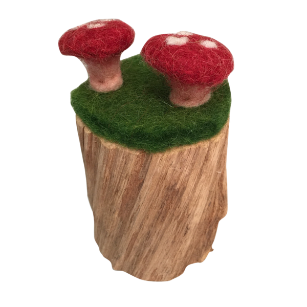 Papoose Toys Toadstool Trunk Set/3 red