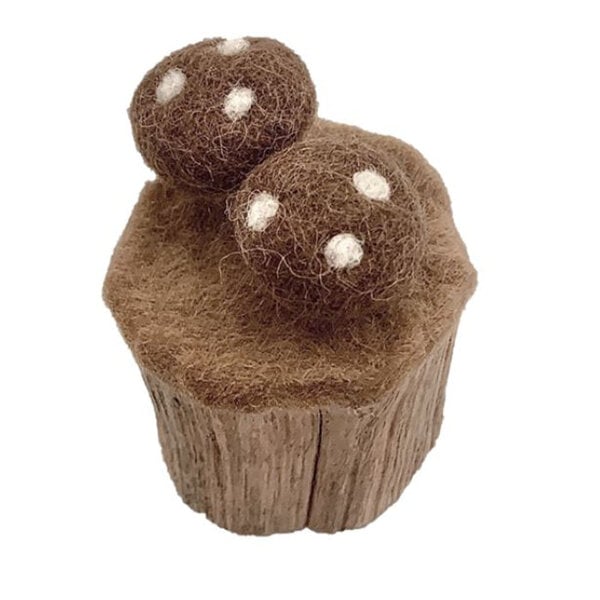 Papoose Toys Toadstools Trunks/3pc Natural