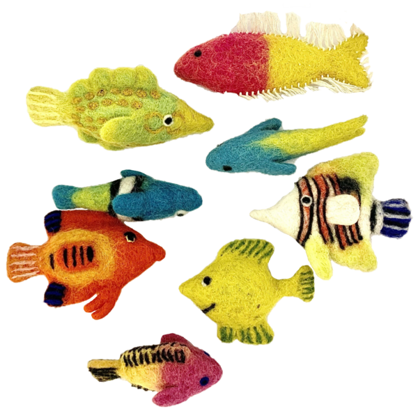 Papoose Toys Tropical Fish/8pc