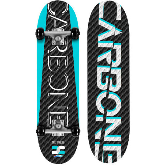skateboard Skids Control carbone zwart/blauw/wit