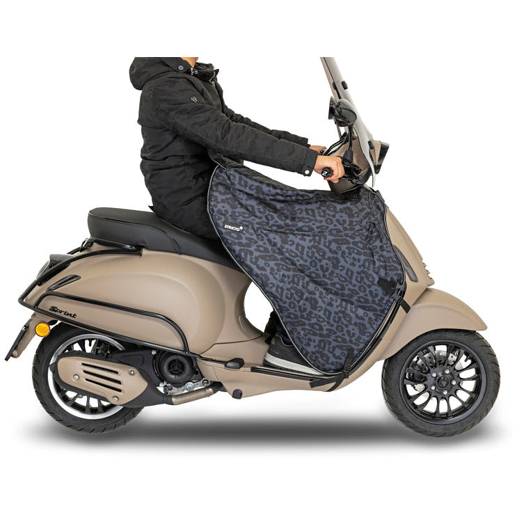 Stricto® - Premium scooter beenkleed - Luipaard Grijs - Universeel – water & winddicht – scooter beenkleed universeel voor bijna alle merken