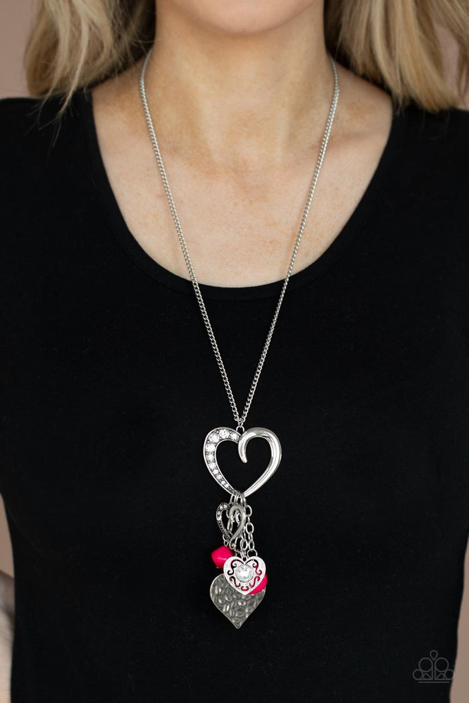 paparazzi oil spill heart necklace