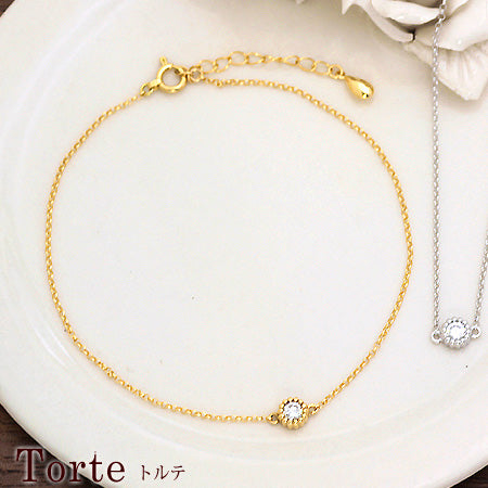 K10 トルテ ダイヤブレスレット 0 1ct Sistina Jewelry