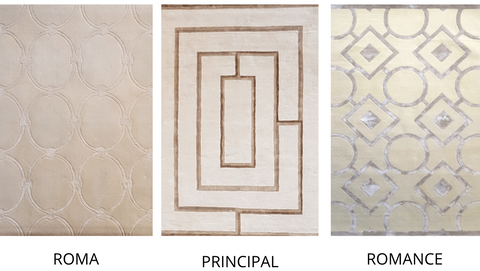 kaymanta alfombras tencel color claro crema decoración lujo sostenible 