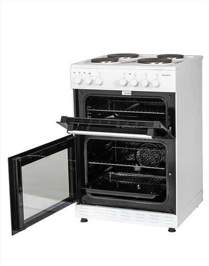 PowerPoint 60cm Double Cavity with Solid Hob - White | P06E2S1W