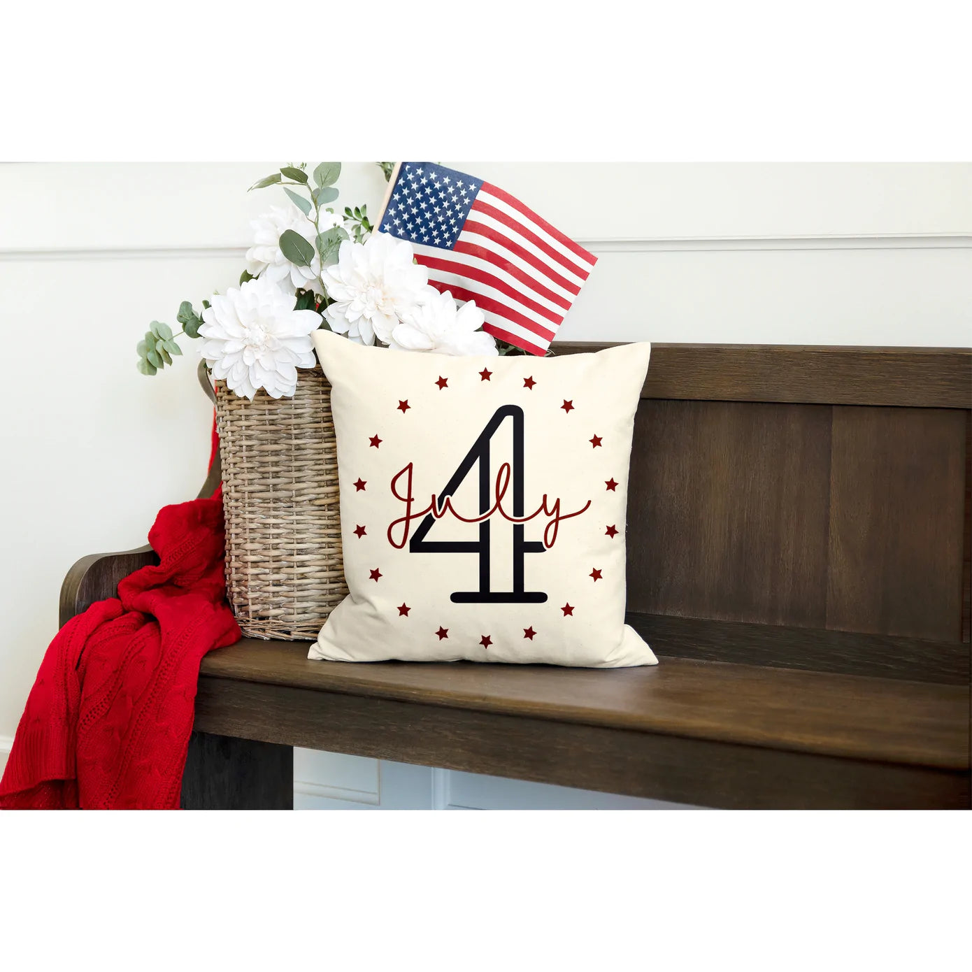 HYGGE CAVE | GOD BLESS AMERICA PILLOW COVER