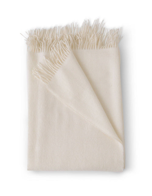 100% Cashmere Throws: Alabaster - NEW!