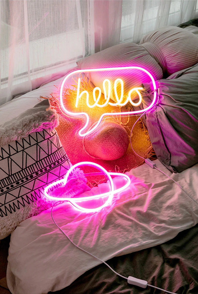 color Rainbow neon sign for room