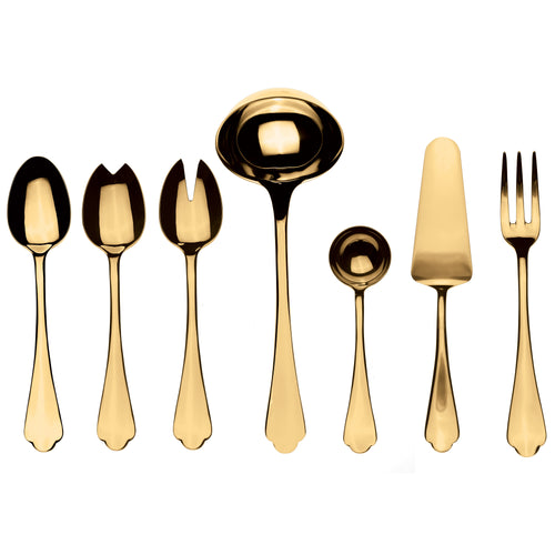 DOLCE VITA 7 PIECE | SERVE SET - MIRROR  ORO