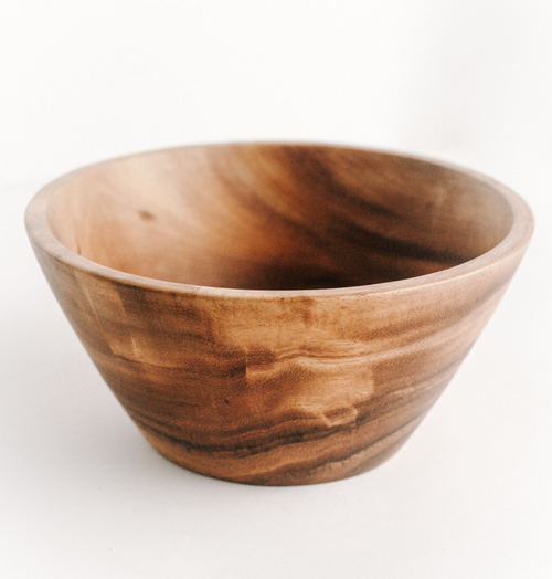 ACACIA WOOD SALAD SERVING BOWL