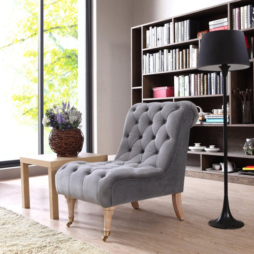 GREY ACCENT CHAIR