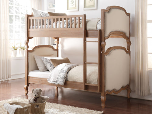 TWIN CREAM OAK BUNK BED