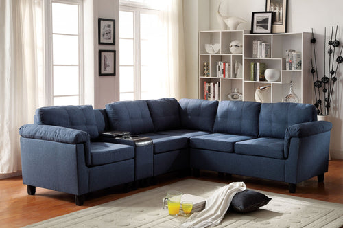 SECTIONAL SOFA WITH CONSOLE