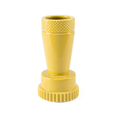 SMALL DECORATIVE YELLOW VASE