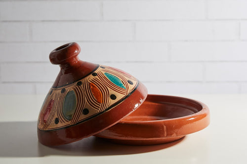 MOROCCAN COOKING TAGINE - Traditional Design (SET OF 2)