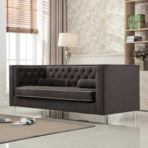 BROWN CONTEMPORARY SOFA