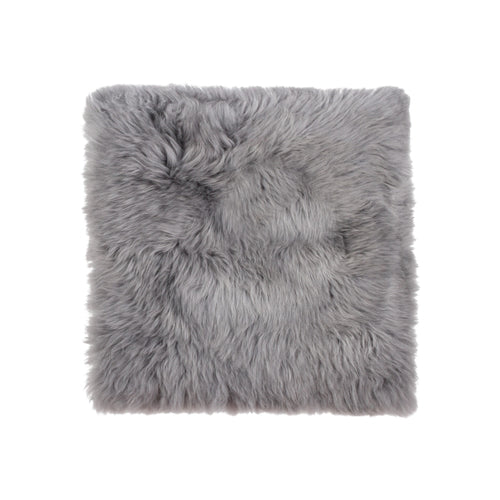 GRAY NATURAL SHEEPSKIN SEAT CHAIR COVER