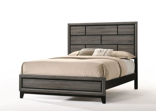 WEATHERED GRAY EASTERN KING BED