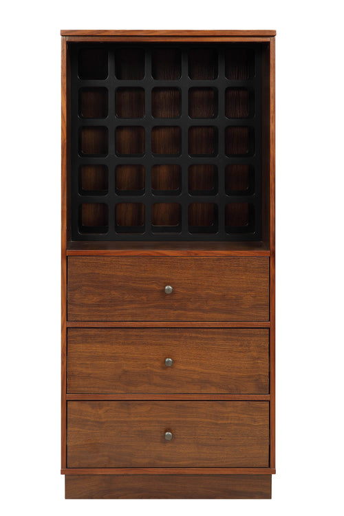 WALNUT MDF WINE CABINET