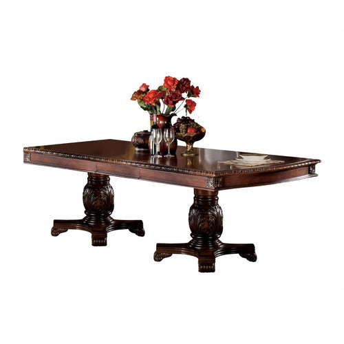 CHERRY WOOD POLY RESIN DINING TABLE