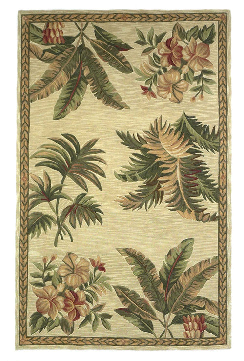 WOOL IVORY AREA RUG