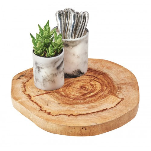 NATURAL WOOD SLICE TRAY