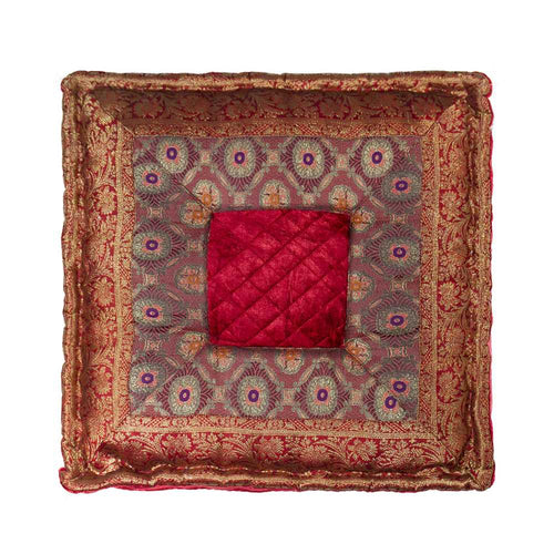 SILK BURGUNDY PILLOW