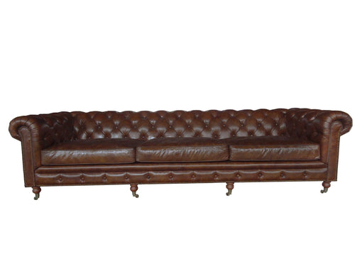 BROWN CLASSIC SOFA 4 PLACES