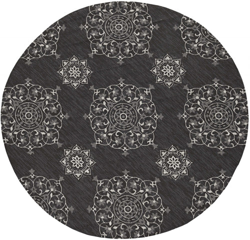 HAND WOVEN ROUND AREA RUG