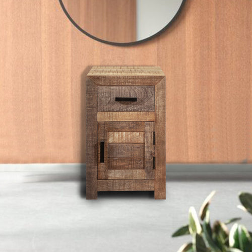 SOLID WOOD ACCENT CABINET