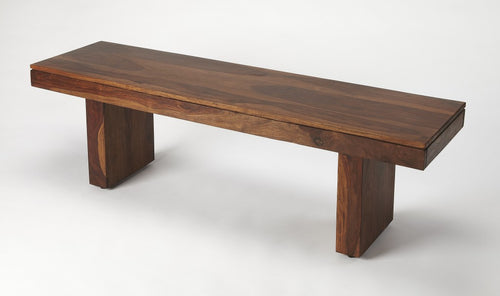 MODERN CHUNKY SOLID WOOD BENCH