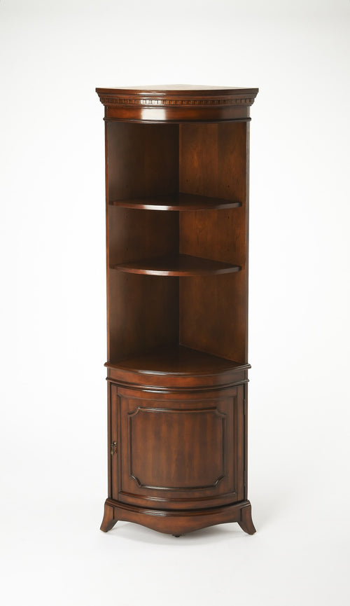 TRADITIONAL CHERRY CORNER CABINET