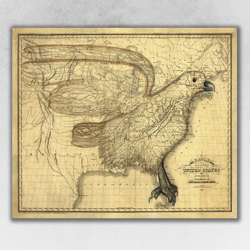 EAGLE MAP OF AMERICA