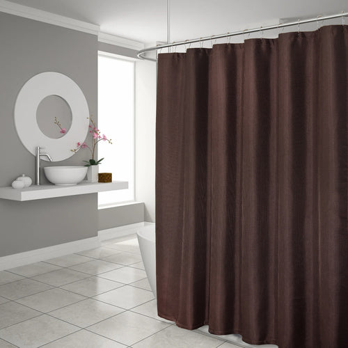 BROWN WEAVE SHOWER CURTAIN