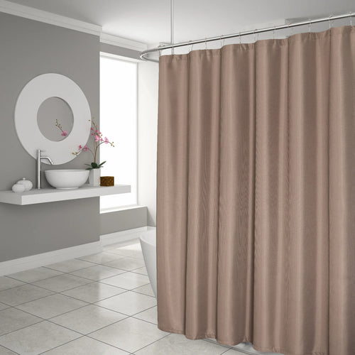 MOCHA WEAVE SHOWER CURTAIN