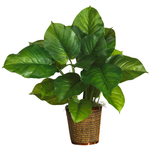 29" LARGE LEAF PHILODENDRON SILK PLANT