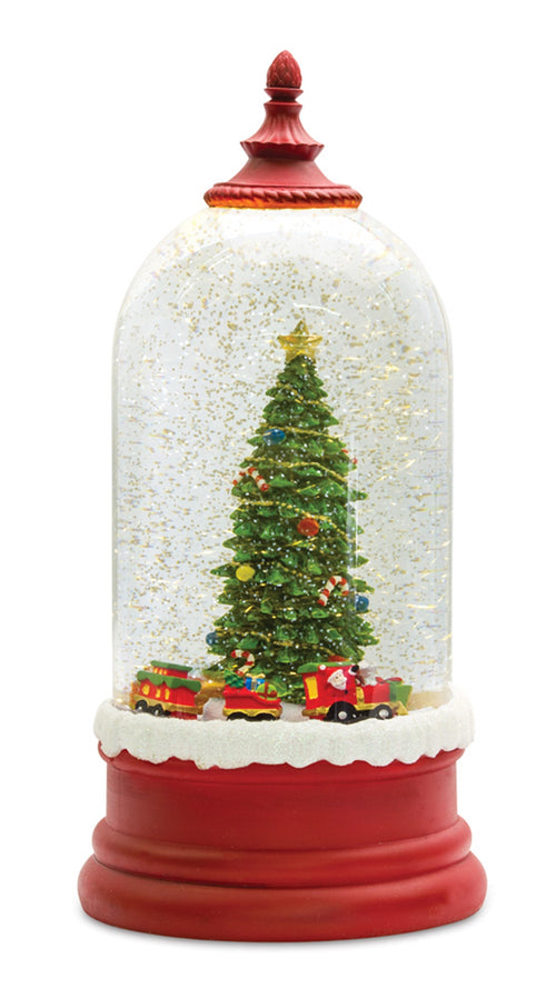 LED SNOW GLOBE WITH TREE & TRAIN