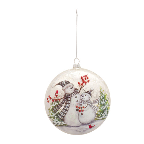 SNOWMAN DISC ORNAMENT (SET OF 6)