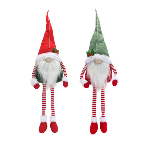 GNOME WITH DANGLING LEGS (SET OF 2)