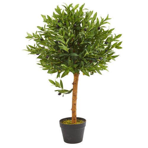 34” OLIVE TOPIARY ARTIFICIAL TREE