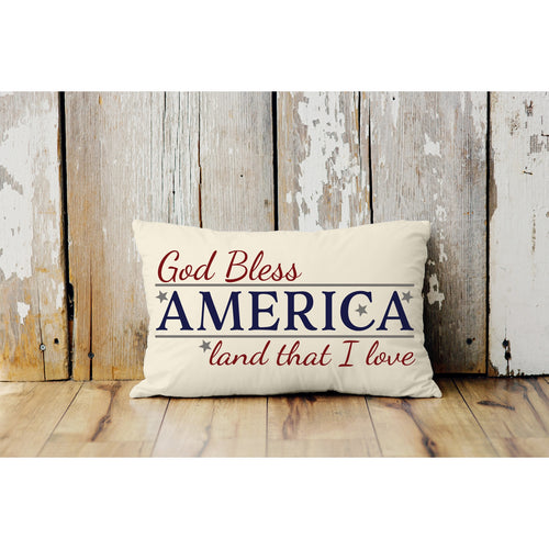 GOD BLESS AMERICA PILLOW COVER