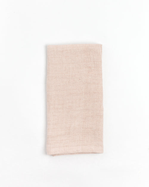 STONE WASHED LINEN HEMMED DINNER NAPKINS