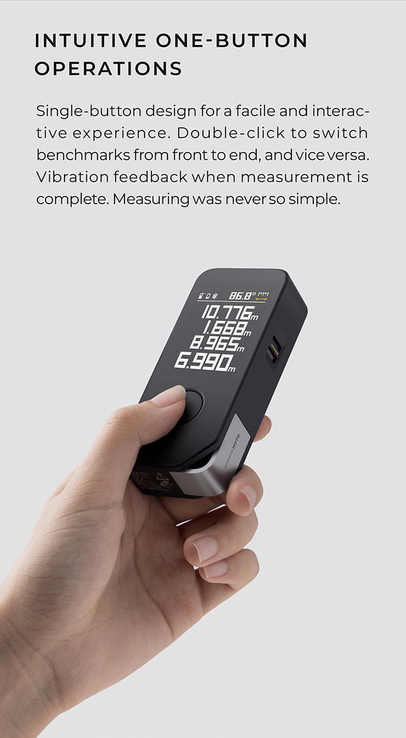 HYGGE CAVE  OLED SMART LASER TAPE MEASURE