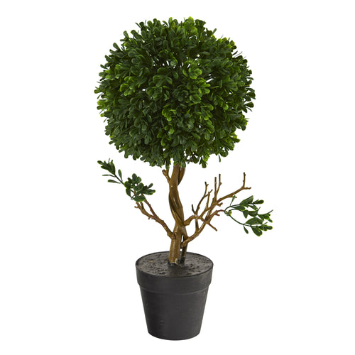15” BOXWOOD TOPIARY ARTIFICIAL TREE