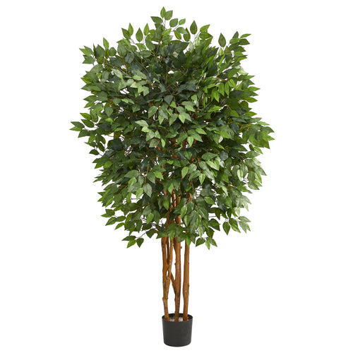 5’ DELUXE FICUS ARTIFICIAL TREE WITH 2100 BENDABLE BRANCHES