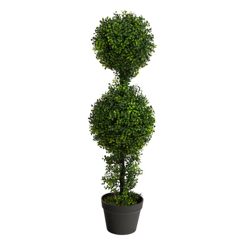 34” BOXWOOD DOUBLE BALL TOPIARY ARTIFICIAL TREE